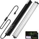 DXOPHIEX 24W HO T5 UVB Reptile Light Fixture with Bulb 24 inch, Bearded Dragon UVB Light Bar with 10.0 Bulb for Reptiles Like Bearded Dragon Turtles Lizard Snake and Gecko