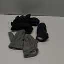 3 Pairs Baby Toddler Winter Mittens Warm Fleece Kids Mittens Baby Snow Skiing Gloves for Boys and Girls Aged 2-4 Years (Black, Gray, Navy Blue)