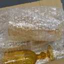 60 Pack Plastic Goblets 10oz Upgrade Vintage Water Goblet Plastic Wine Glasses Colored Retro Embossed Glassware for Party Wine Bar Juice Baby Shower Wedding Reception Grand (Amber)