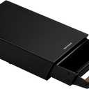 Normcore Espresso Knock Box Drawer, 304 Stainless Steel Under-Grinder Knock-Out Drawer with Walnut Wood Handle Fits Niche Zero & Fellow Ode, Shock-Absorbing Knock Bar, Size S, Matte Black