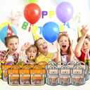 2 x [SAILYLENCEY] 30 Pcs Goodie Bags, Galentines Day Gifts, Valentines For Class, Self-Sealing Treat Bags with Handles & Stand-Up Base for Party Favors, Frosted Window Waterproof for Holiday Gifts (mixed color, Large)