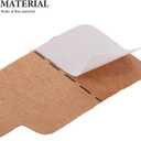SUPVOX Kraft Paper Labels 300Pcs Blank Adhesive Jewelry Price Tags for Rings Bracelets Necklaces DIY Crafts and Display