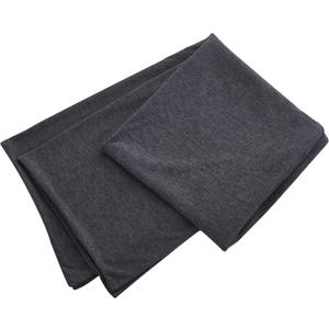 Oubonun 100% Jersey Cotton Body Pillow Cover with Zipper - Luxury Soft Removable Pillow Case - Long Fuzzy - Knitted (Dark Grey, 21"X54")