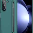 Nillkin for Samsung Fold 6 Case with Writing Pen Upgrade Version, Superior Liquid Silicone & Wireless Charging & S Pen Holder Slot Protective Samsung Galaxy Z Fold 6 Slim S Pen Phone Case, Green