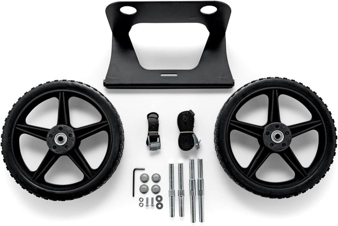 Camco Heavy-Duty Cooler Cart Kit, Includes Durable Straps and 12-Inch Wheels, White (51798)