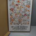 William Morris Wall Art Set of 3 Vintage Botanical Wall Decor Nature Flower Exhibition Posters Retro Plant Canvas Prints Paintings for Living Room Bedroom Kitchen 16x24 Inch Framed (Light)