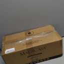 MALACASA 3 Tier Serving Trays for Party, 14 Inch Porcelain White Trays for Serving Food, Dessert Stand with Collapsible Gold Metal Rack