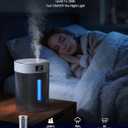 Humidifiers for Bedroom Large Room Baby, 4L Ultrasonic Cool Mist Humidifier, 304 Stainless Steel humidifiers, Auto Humidity Control, Humidity Display, Night Light, Quiet,Timer,Aromatherapy