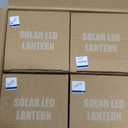 Lichamp 4-Pack Solar Camping Lantern, USB Rechargeable LED Lanterns Battery Powered Pop Up Flashlight Lamps with Three Modes Power for Power Outages Hurricane Supplies Emergency Indoor & Outdoor