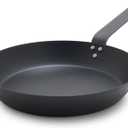 GreenPan x Bobby Flay 10" Carbon Steel Frying Pan Skillet, Pre-Seasoned Ready to Use, Nontoxic, PFAS-Free, Induction Compatible, High Heat & Oven Safe Durable Cookware, Cast Iron Alternative (Black)