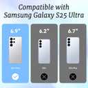 for Samsung Galaxy S25 Ultra Case Travel Adventure Collage Pattern Military Grade Drop Protection Voyage Slim TPU Cover with Camera Protection for Women Girls Men Boys Travel Lovers (BlueSea1)