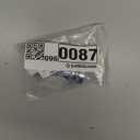 2PCS Shower Glass Door Solid Handles, Double-Sided Bathroom Pull Knobs, Chrome Plated Aluminium Alloy Replacement Handles for Groove Glass Doors