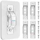 4 Pack Light Switch Cover Guard,Light Switch Lock With Glow In The Dark Effect, Child Proof Wall Switch Cover Keeps Lights or Switches from Being Accidentally Turned ON or OFF Clear)