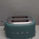 SMEG 2 Slice Toaster with 6 Presets and Defrost Function and Removable Crumb Tray (Jade)