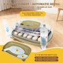 Gen III - 24 Egg Automatic Incubator, Stage-Based Adaptive Humidity with Auto-Refill, Stable Temp Control, Flexible Spacing, Adjustable Auto Turning & Lockdown, Custom Incubation Days, Candler, Alarm