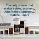 BRUVI Single-Serve Coffee Maker Bundle | Brews Coffee, Espresso, Cold Brew, Matcha Green Tea & More | Includes Brewer + 20 Variety Pods | Touchscreen, WiFi, 70 oz Tank | Cream