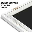 Rustic Wood Framed Chalkboard, 24" x 18" Wall-Mounted Blackboard for Kitchen, Restaurant Menu, Office & Home Décor