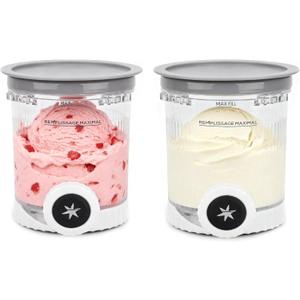 For Ninja Swirl Creami Pints - 2 Pack Compatible with NC700 NC701 Series 13-in-1 Ice Cream & Soft Serve Maker 16 OZ Creami Swirl Replacement Pints BPA-Free | Dishwasher Safe(Grey Lid)