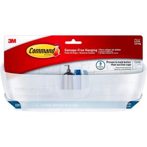 Command Strips BATH11-ES Command™ Shower Caddy With Water-Resistant Strips 2 Pack