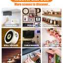Double Sided Tape Heavy Duty (2 Rolls, 20 Feet) - Removable Waterproof Nano Mounting Filament Tape, 1.2" & 0.8" Width for Picture Hanging, Wall Decor, Posters, Carpets, Rugs - Indoor & Outdoor Use.