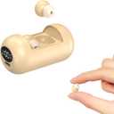 Invisible Mini Small Tiny Earbuds Wireless Bluetooth ENC Noise Cancelling In Ear Buds Discreet Headphones Hidden Low-Profile Earphones for Small Ear Canals Men Women Sleep Audiobooks Work Sports