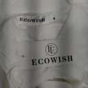 ECOWISH Women Sleeveless Maxi Dress: 2024 Summer Spaghetti Strap Casual Maternity Dress Dressy Floral Flowy Dress Solid White M