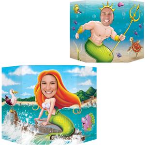Beistle Mermaid Photo Prop, One Size, Multicolored