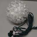 Novelty Lights LED 6in 50 Light Starlight Sphere, Pure White, Ornament Ball Light, 5ft Hanging Cord with S Hook, 12ft Power Cord with Stackable Plug, Commercial Grade