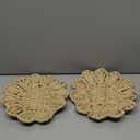 Flower Woven Dish 8"  2 pcs