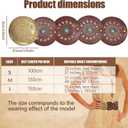 Western Belt for Women - PU Leather Cowboy Belt with Concho Details, Vintage Country Wide Boho Cowgirl Waist Belt for Ladies (L)