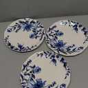 Bico International Ceramic Scalloped Salad Plates, 8.75 inch, Set of 3