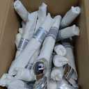 SUT 50 Pack Pre Rolled Silverware Set Disposable, 200 Pcs Silver Plastic Utensils Include 50 Forks, 50 Knives, 50 Spoons and 50 Napkins, Plastic Cutlery, Wrapped Silverware Set Disposable for Party