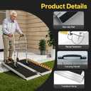3FT Portable Wheelchair Ramp, 800Lbs Capacity Fits 3-9 Inch Steps
