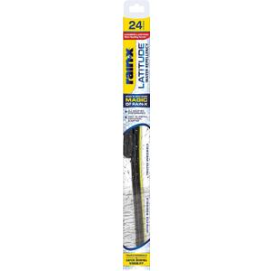 Rain-X 5079280-2 Latitude 2-In-1 Water Repellent Wiper Blades, 24 Inch Windshield Wipers (Pack Of 1), Automotive Replacement Windshield Wiper Blades With Patented Water Repellency Formula (24", Latitude Water Repellency)