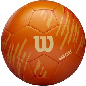 WILSON NCAA Vantage Soccer Balls - Size 3, Size 4 and Size 5 (Orange)