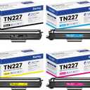 TN227 TN-227BK/C/M/Y High Yield Toner Cartridge 4 Pack Compatible TN227BK TN227C TN227M TN227Y Replacement for Brother TN227 TN-227 MFC-L3770CDW MFC-L3710CW Toner Printer