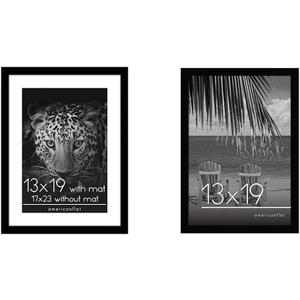 Americanflat Engineered Wood Photo Frame Bundle with 13x19 and 17x23 Sizes