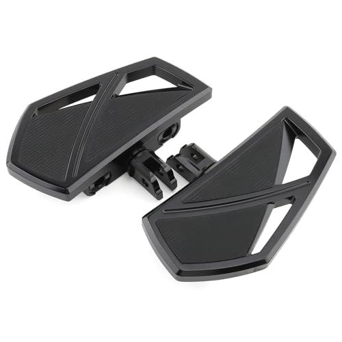 Motorcycle Floorboards Mini Phantom Front Foot Pegs Fit for Harley 2018-2025 Softail Fat Boy FLSB Street Bob FXBB Fat Bob Low Rider S FXLR Breakout FXLRS Softail Slim FLHSC 114 (Black)