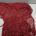 Women's Sexy Lace Maxi Dress High Split Spaghetti Strap Backless Wedding Guest Cocktail Formal Dresses, S