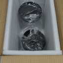 Hyperspace Clear Glass Kitchen Canister Set, Cookie Jar, Food Storage Container, Bathroom Jar with Metal Airtight Lid (Black)