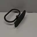 Hand Towel Ring with Shelf, 304 Stainless Steel Hand Towel Holder, Heavy Duty Bath Accessories, Wall Mounted Towel Hanger for Bathroom Kitchen (Matte Black)