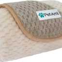 PetAmi Waterproof Dog Blanket, Leakproof Puppy Blanket for Small Medium Dog, Furniture Sofa Couch Cover Protector, Fleece Pet Throw Indoor Cat Kitten, Reversible Washable Soft Plush, 24x32 Taupe Beige