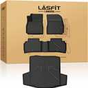 LASFIT Floor Mats & Cargo Liner for Chevrolet Malibu 2016-2025 Car Mats (Not Fit Hybrid), All Weather TPE Custom Fit Floor Mats for Cars, 1st and 2nd Row Car Floor Mats for Malibu Accessories Black