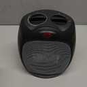 Amazon Basics Ceramic Space Heater, Portable Indoor Heating Solution, With Overheat and Tip-Over Protection, Thermostat, Non-Oscillating, 1500W, 7.52"D x 6.34"W x 9.45"H, Black