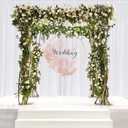 10 ft 10 ft White Backdrop Curtain for Wedding Decor Holiday Party - White Wedding Backdrop Polyester Photography Backdrop Drapes Baby Shower Birthday Privacy Sliding Curtains Home Decor, 2 Panels