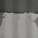 Blooming Jelly Women Dressy Casual Tops Business Work Blouses Summer Shirts Short Sleeve Crew Neck Outfits 2025, White, M