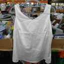 Viscose V-Mint Neck Tank Top, Small