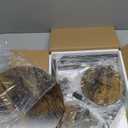 Simple Trending Small Side Table, Round Drink Table, Sofa End Table for Living Room, Coffee Tables for Bedroom, Rustic Brown