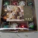 DecorbyHannah Gingerbread Christmas Ornaments Set, 21ct Red Green Gold Ornaments for Christmas Tree, Shatterproof Plastic Decorative Hanging Ball Bulk Decorations for Xmas Holiday Indoor Party Decor