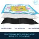 XINTONG Mahjong Mat, 3232 Inches, Mahjong Mat for Table|Anti-Slip | Noise Reduction | Waterproof | Wrinkle-Free, Mah jongg Mat Transported in Curly Packaging, No Creases. (Light Blue), 32 inches x 32inches x 0.12 inches